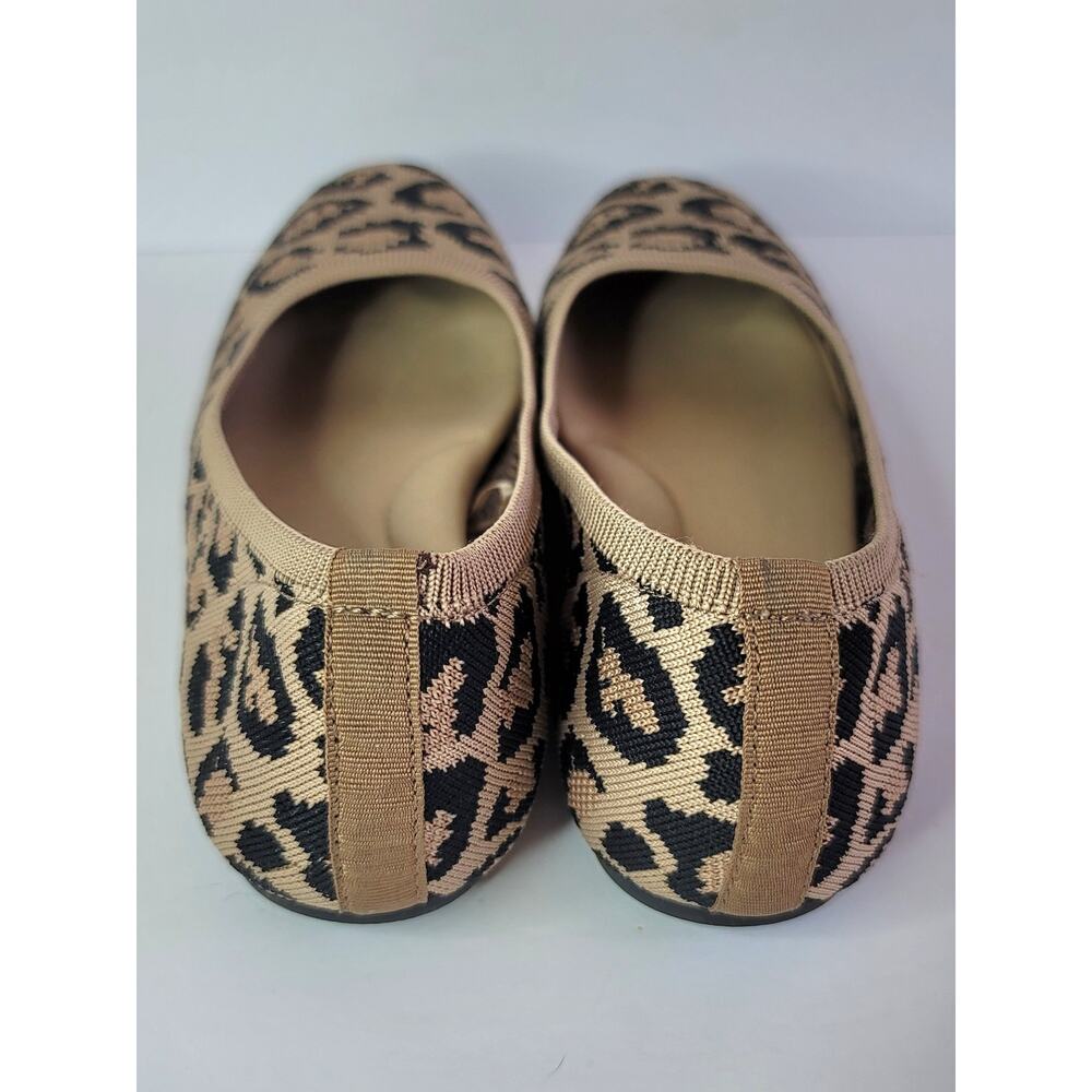 Seychelles Leopard Print Knit Ballet Flats Memory Foam Insoles Women's Size 7.5 - Picture 5 of 11